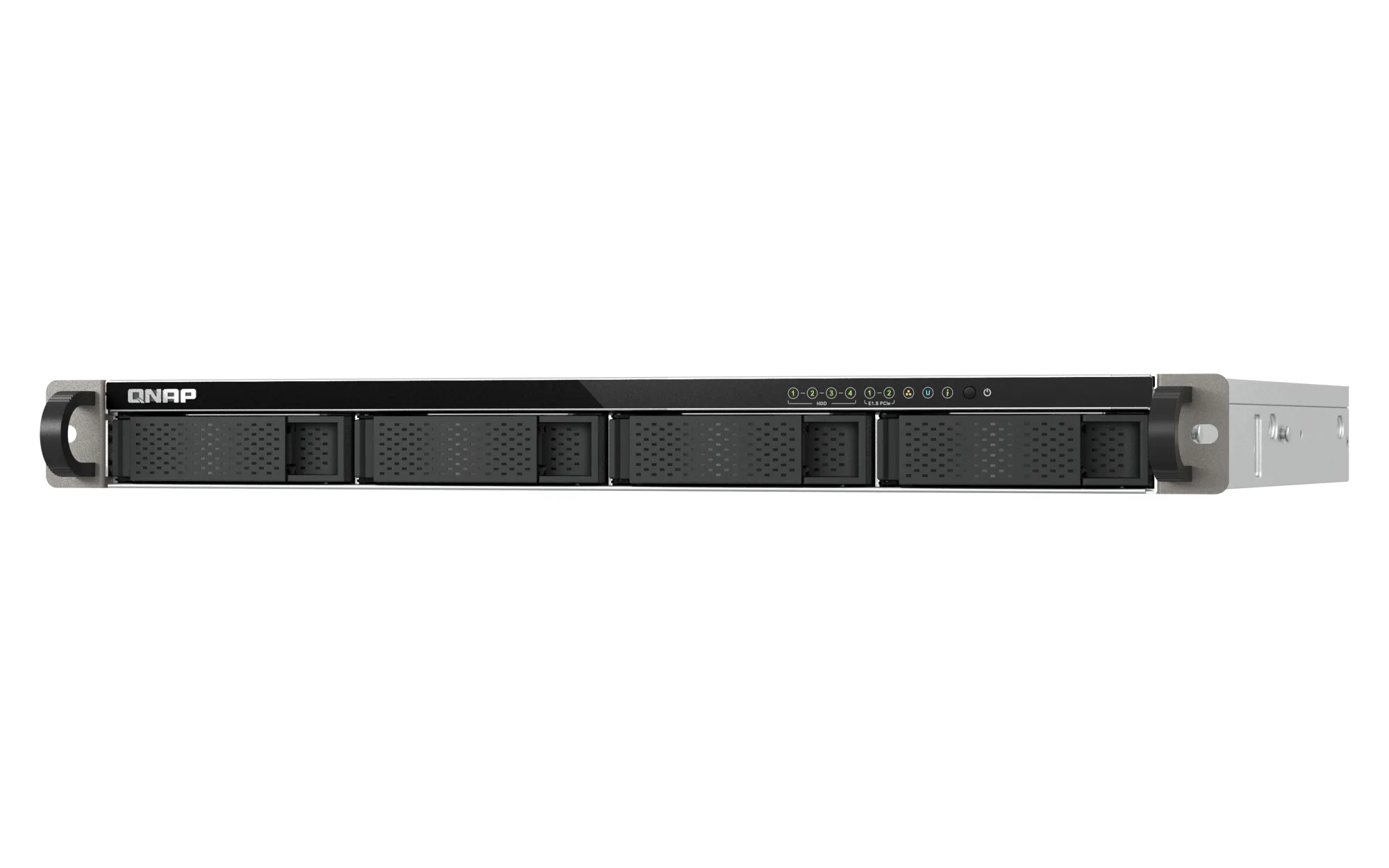 QNAP TS-H665U-RP-8G - Rackmonterad NAS-server, Svart