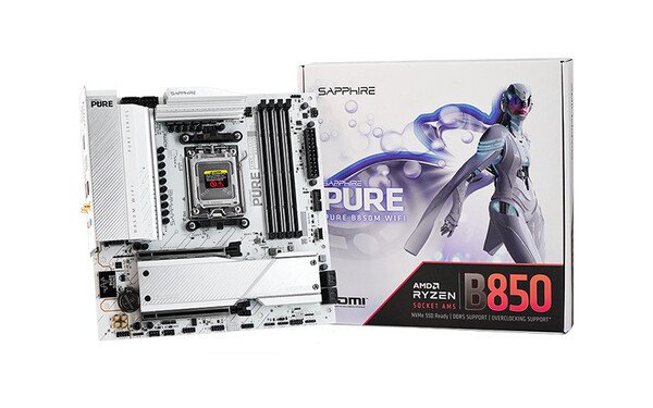 Sapphire Pure B850M WIFI AM5 mATX Motherboard