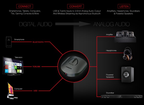 AudioQuest Beetle Optical-Bluetooth-USB Digital-to-Analog Converter