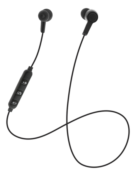 STREETZ In-ear BT headphones with microphone and control buttons, black