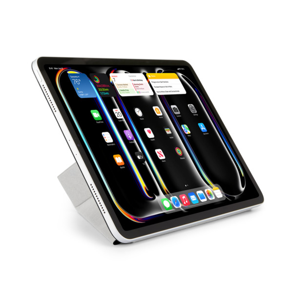 Pipetto iPad Pro 13 (2024) Origami No4 Folio -kotelo, musta