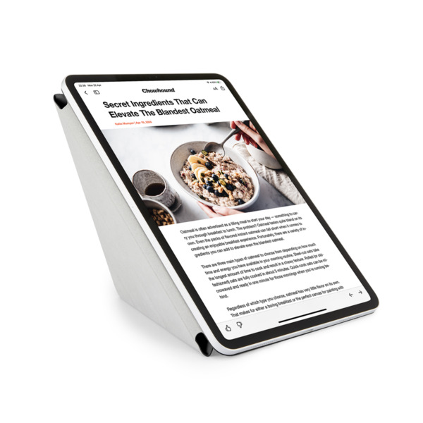 Pipetto iPad Pro 13 (2024) Origami No4 Folio -kotelo, musta