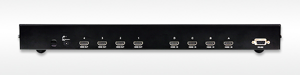 ATEN HDMI-matrix, 4 ing&aring;ngar till 4 utg&aring;ngar, 19-pin ho, fj&auml;rr, sva