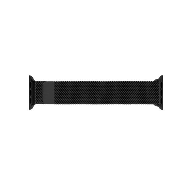 Wave Ter&auml;spunottu ranneke, Apple Watch 42mm / Apple Watch 44mm / Apple Watch 45mm, Musta