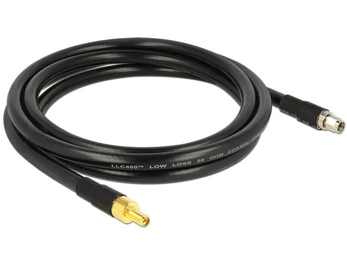 Delock Antenna Cable RP-SMA Plug > RP-SMA Jack CFD400 LLC400 2 m low l
