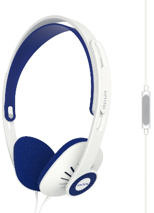 KOSS Hodetelefon KPH30i On-Ear Mic-remote white-blue