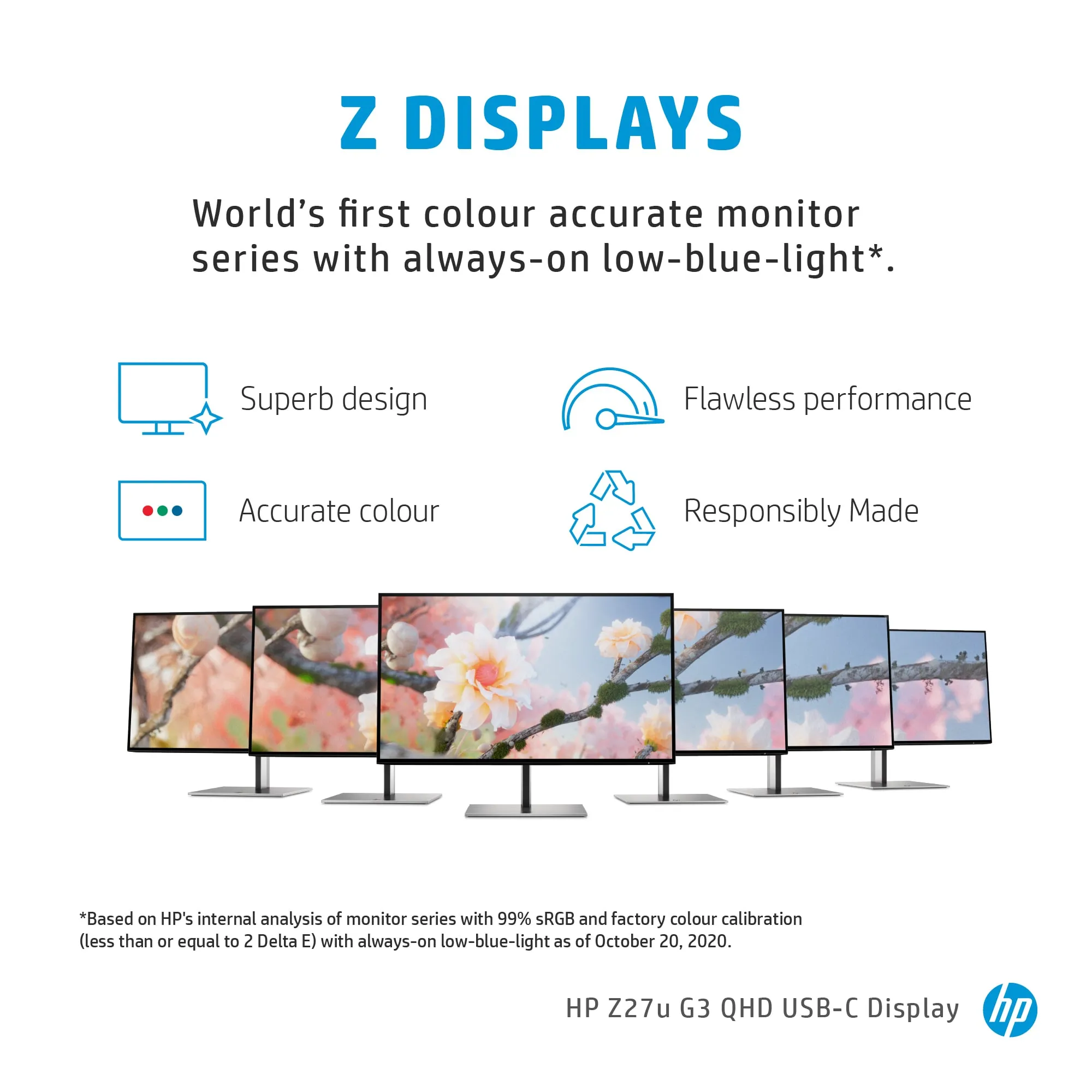 HP Z27u G3 27" QHD, IPS Monitor with USB-C hub