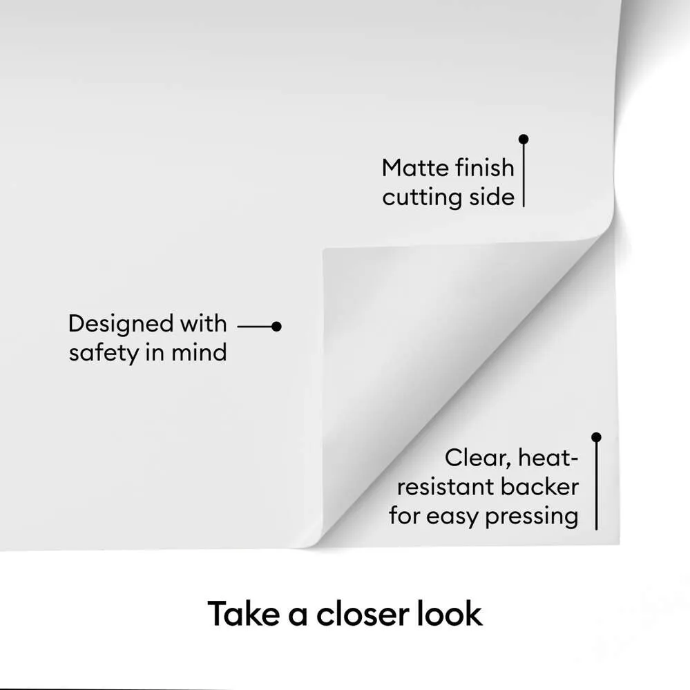 Cricut Smart Iron-On - matless heat transfer vinyl, Black, 0.9m