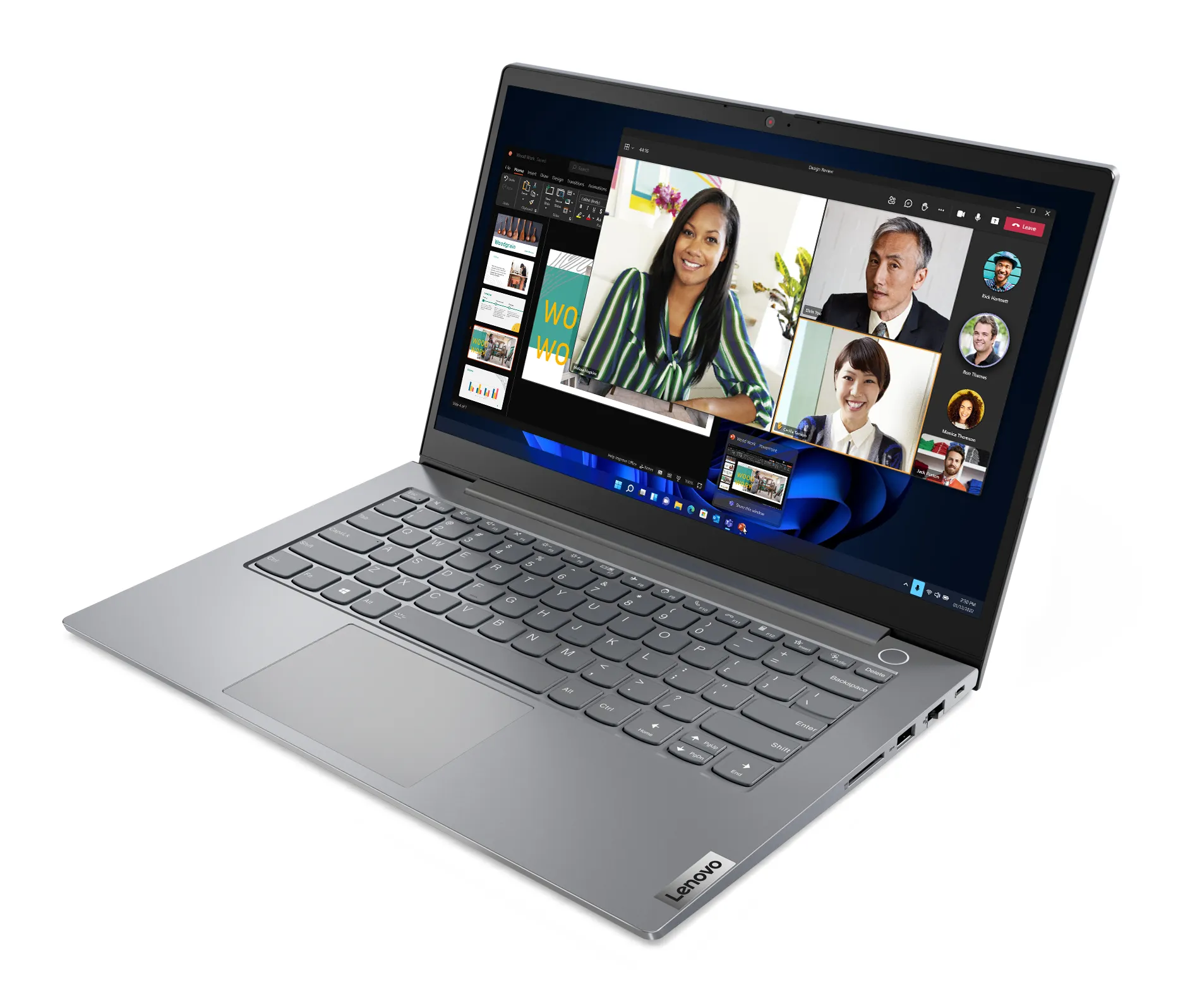 Lenovo ThinkBook 14 G4 ABA 14" Ryzen 5 5625U, 8 Gt, 256 Gt, Win 11 Pro -kannettava, harmaa