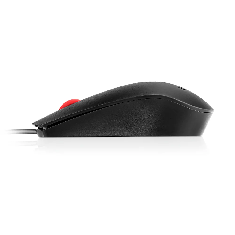 Lenovo Fingerprint Biometric USB Gen2 Wired Mouse, Black