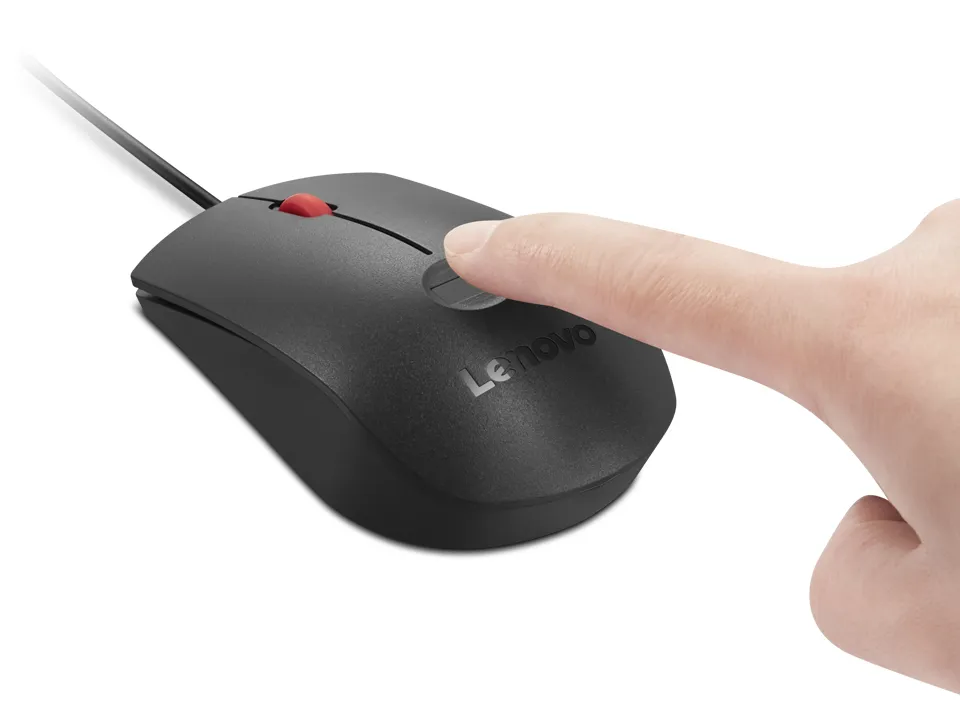 Lenovo Fingerprint Biometric Gen3 USB -hiiri, Musta