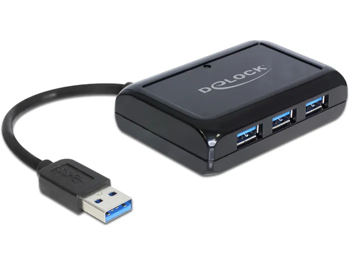 USB-HUB 3-Port USB3.0 Blk w/NT