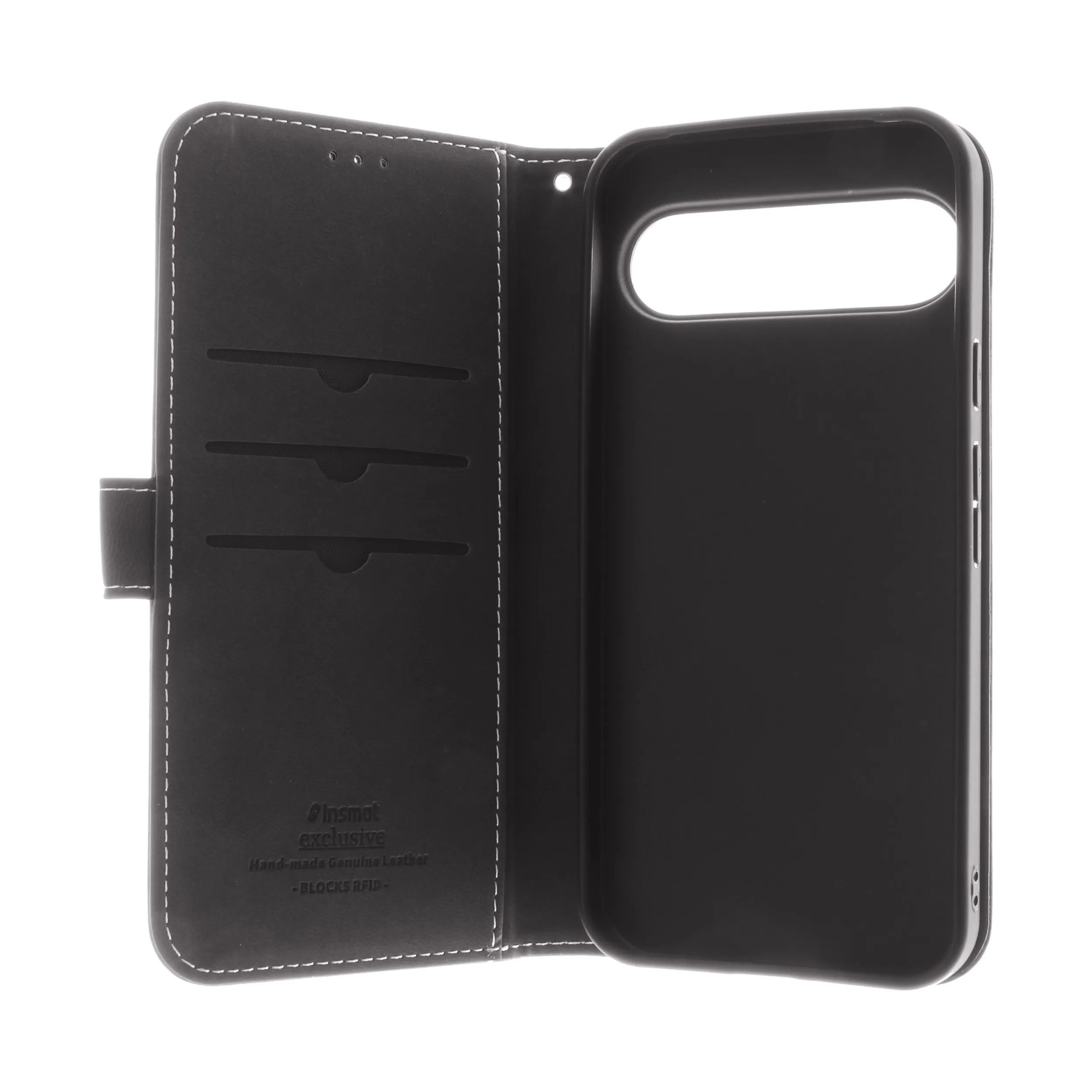 Insmat Flip Case Google Pixel 9 -suojakotelo, musta