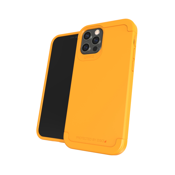 Gear4 Wembley Palette, iPhone 12 / 12 Pro - Case, Saffron Yellow
