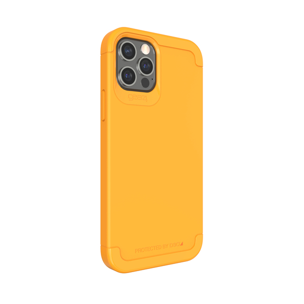 Gear4 Wembley Palette, iPhone 12 / 12 Pro - Case, Saffron Yellow