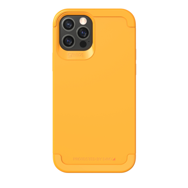 Gear4 Wembley Palette, iPhone 12 / 12 Pro - Case, Saffron Yellow