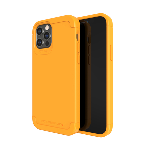 Gear4 Wembley Palette, iPhone 12 / 12 Pro - Case, Saffron Yellow