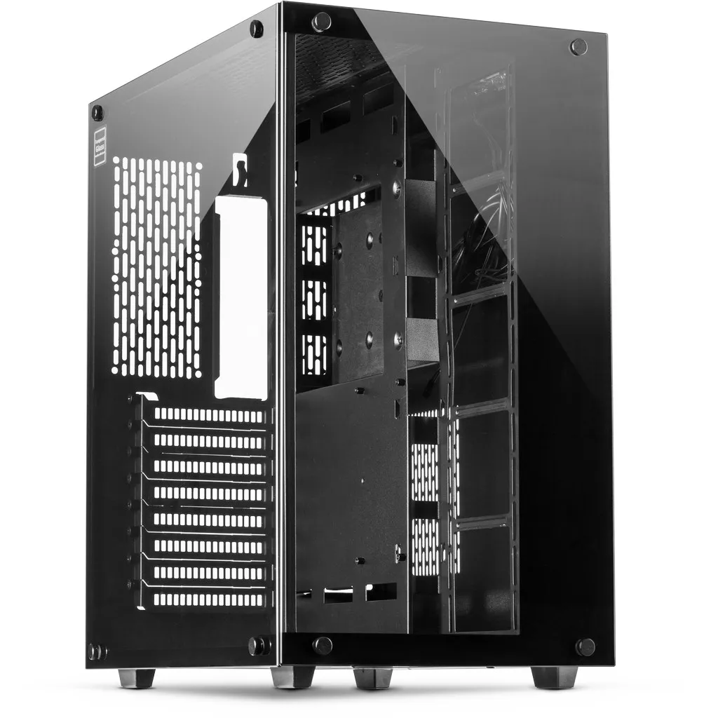 Inter-Tech C-701 Panorama Full-Tower Case with window, Black
