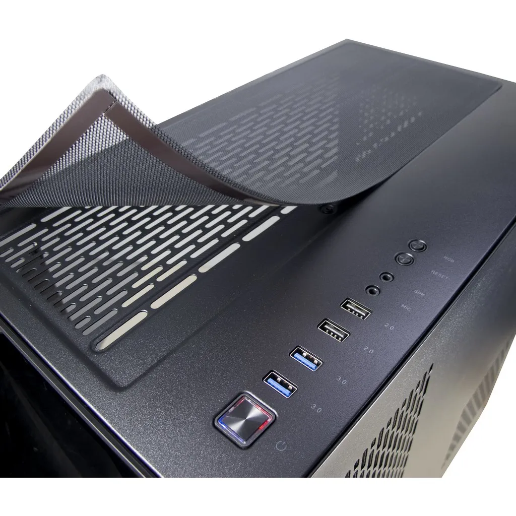 Inter-Tech C-701 Panorama Full-Tower Case with window, Black