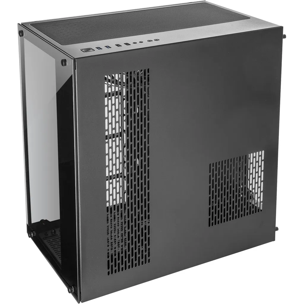 Inter-Tech C-701 Panorama Full-Tower Case with window, Black