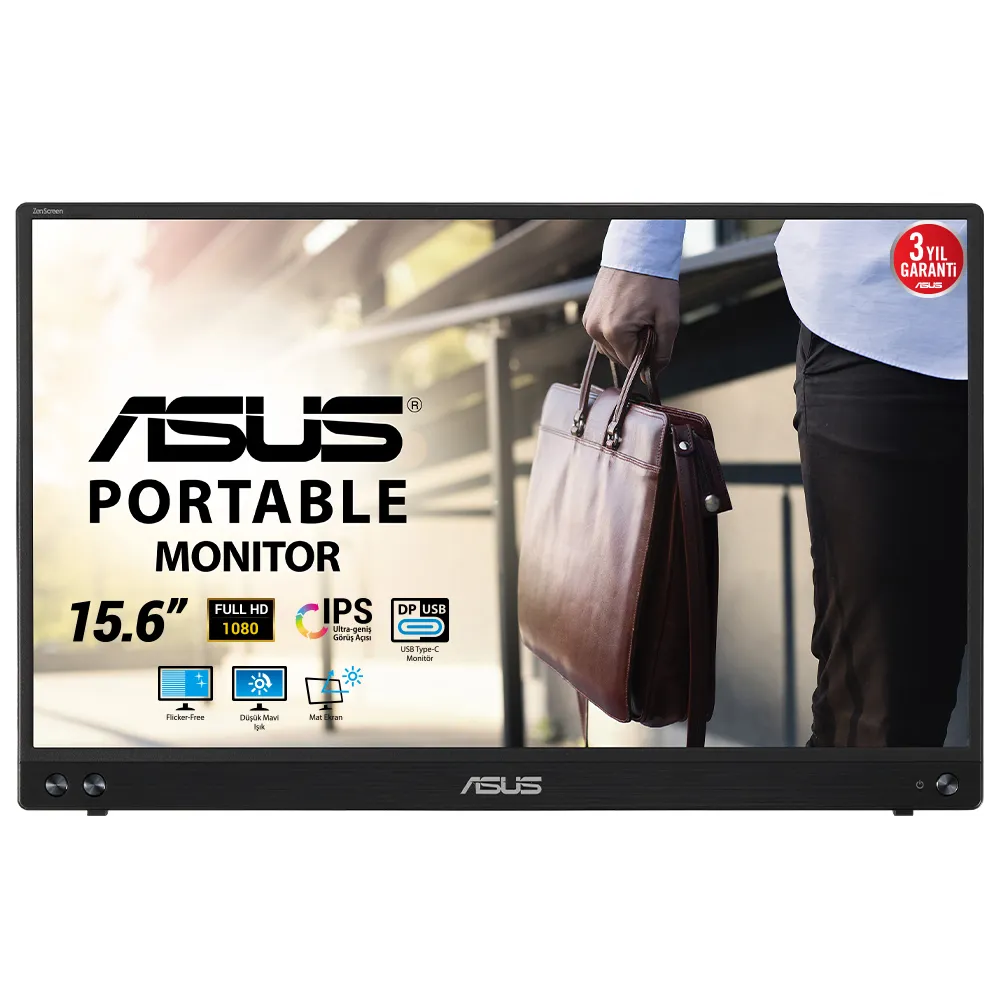 Asus 15.6" ZenScreen MB16ACV, Full HD, USB-C, IPS -näyttö