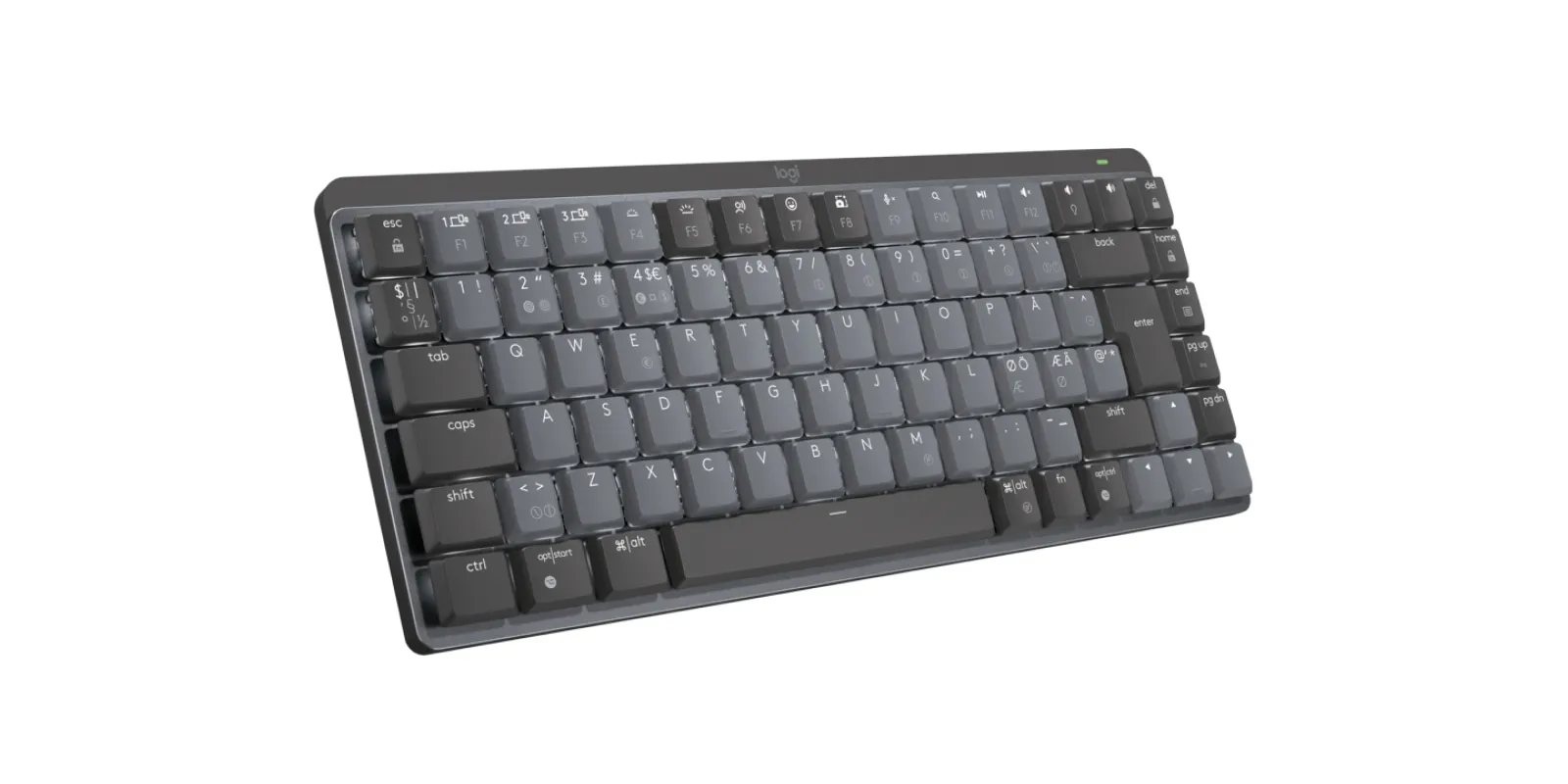 Logitech MX Keys Mechanical Mini -langaton näppäimistö, tactile quiet, grafiitti