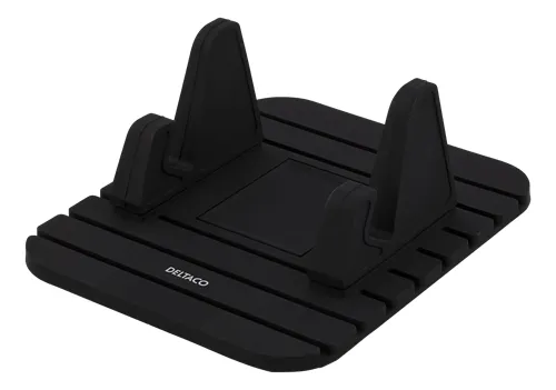 DELTACO silikoninen teline &auml;lypuh. ja tableteille, liukueste, musta