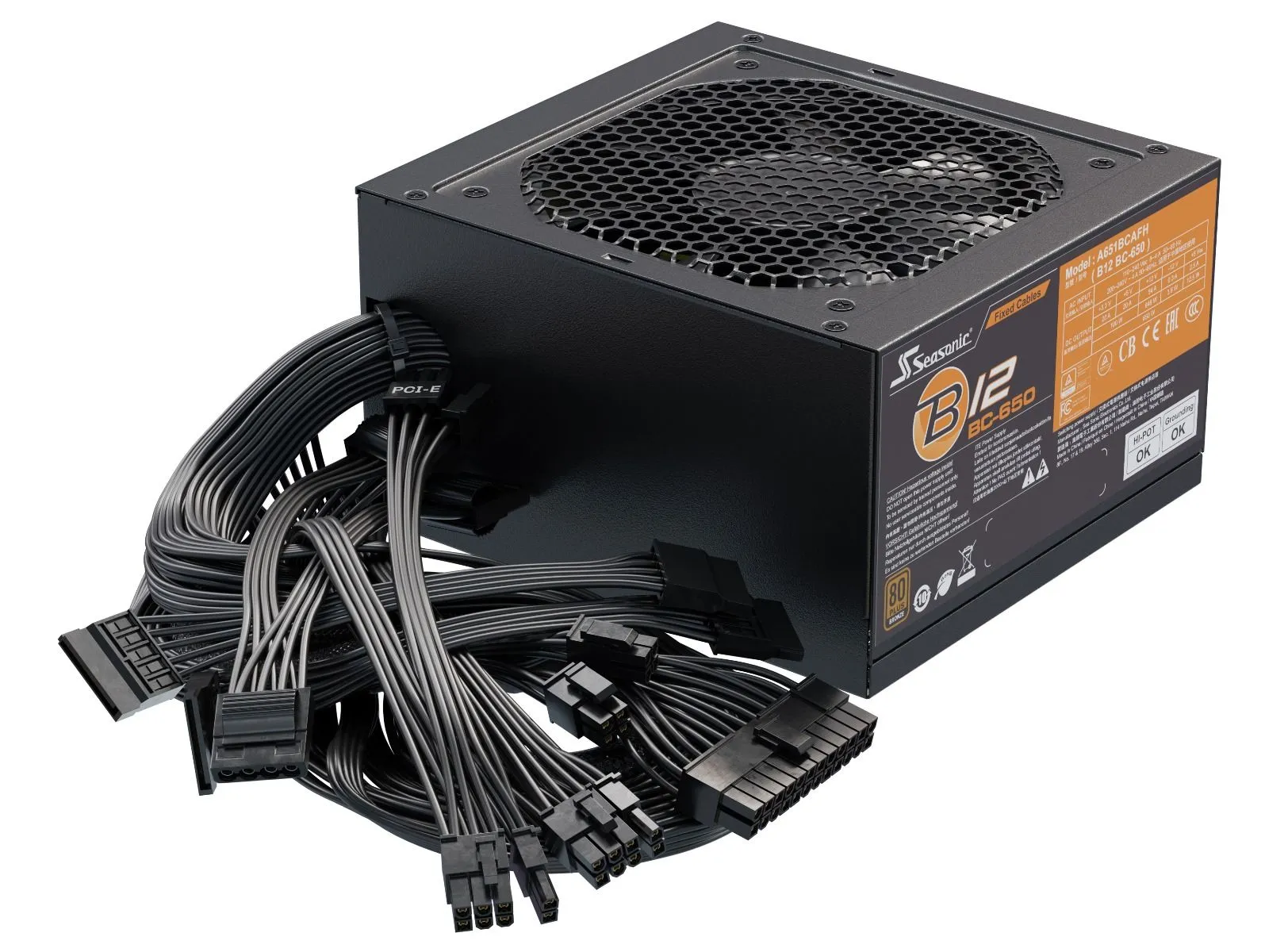 Seasonic B12 BC 650W - Power supply, 80 Plus Bronze
