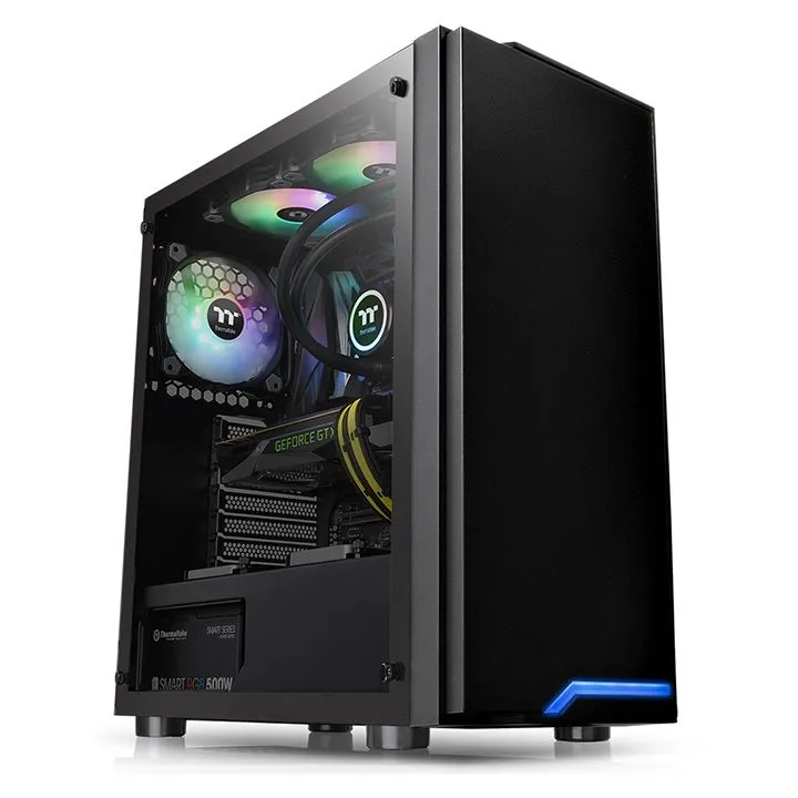 Thermaltake H100 TG - Mid Tower case, window, Black