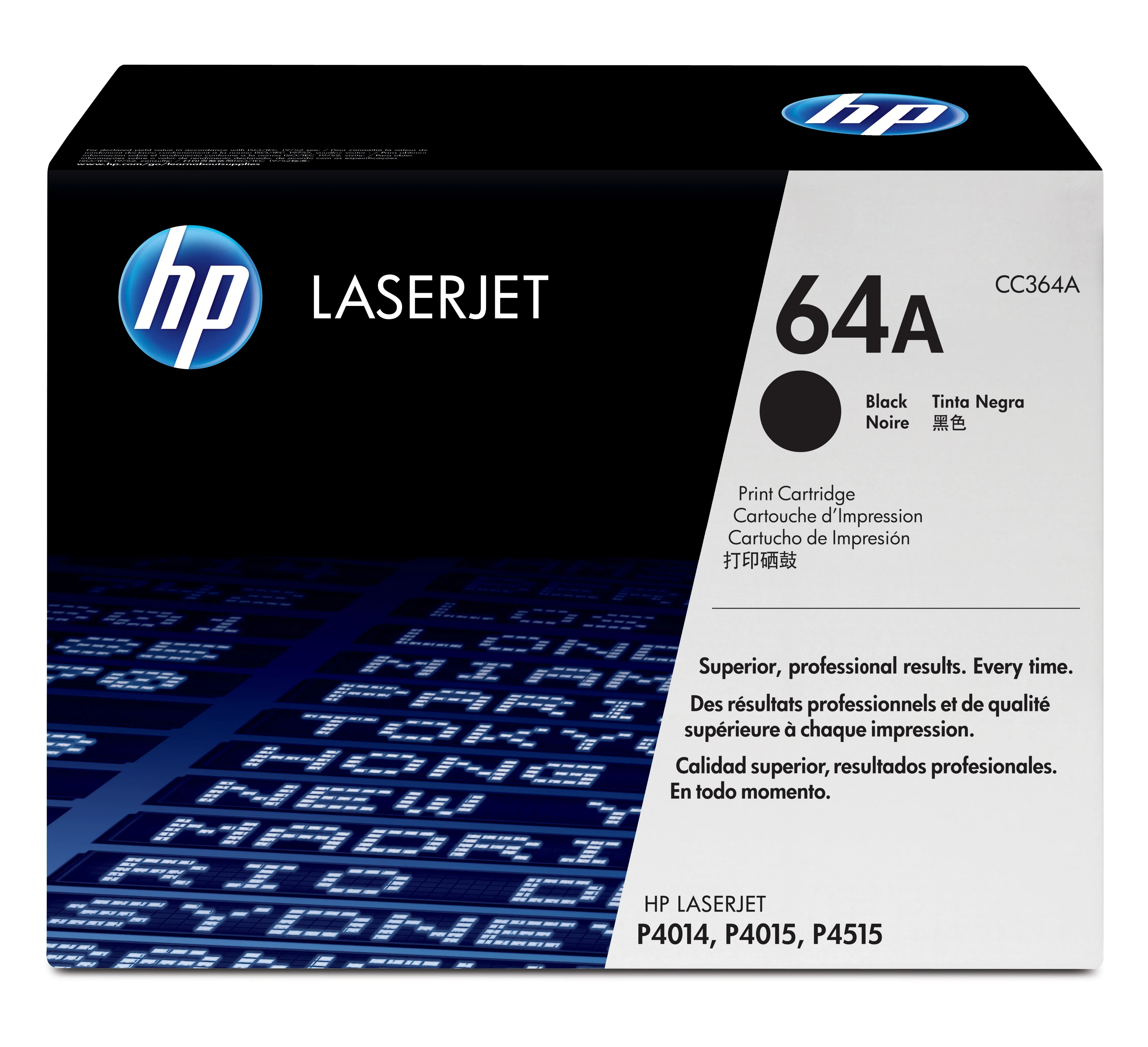 HP 64A lasertoner, svart