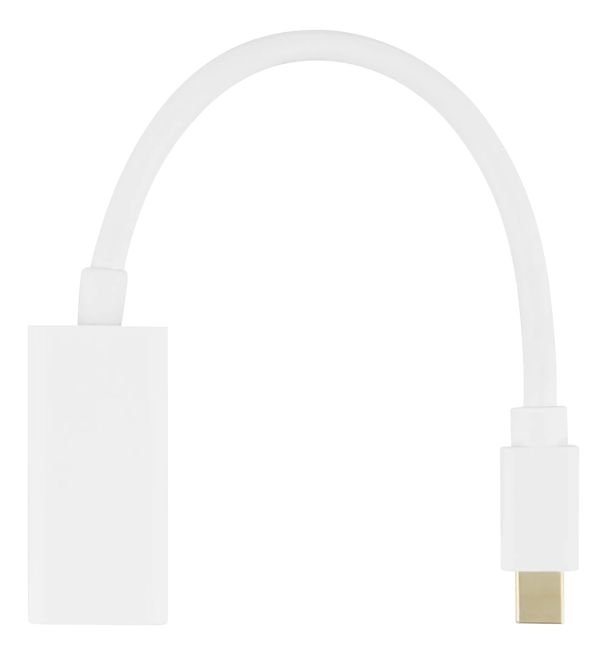 Deltaco  mini DisplayPort &ndash; HDMI -adapteri, Valkoinen