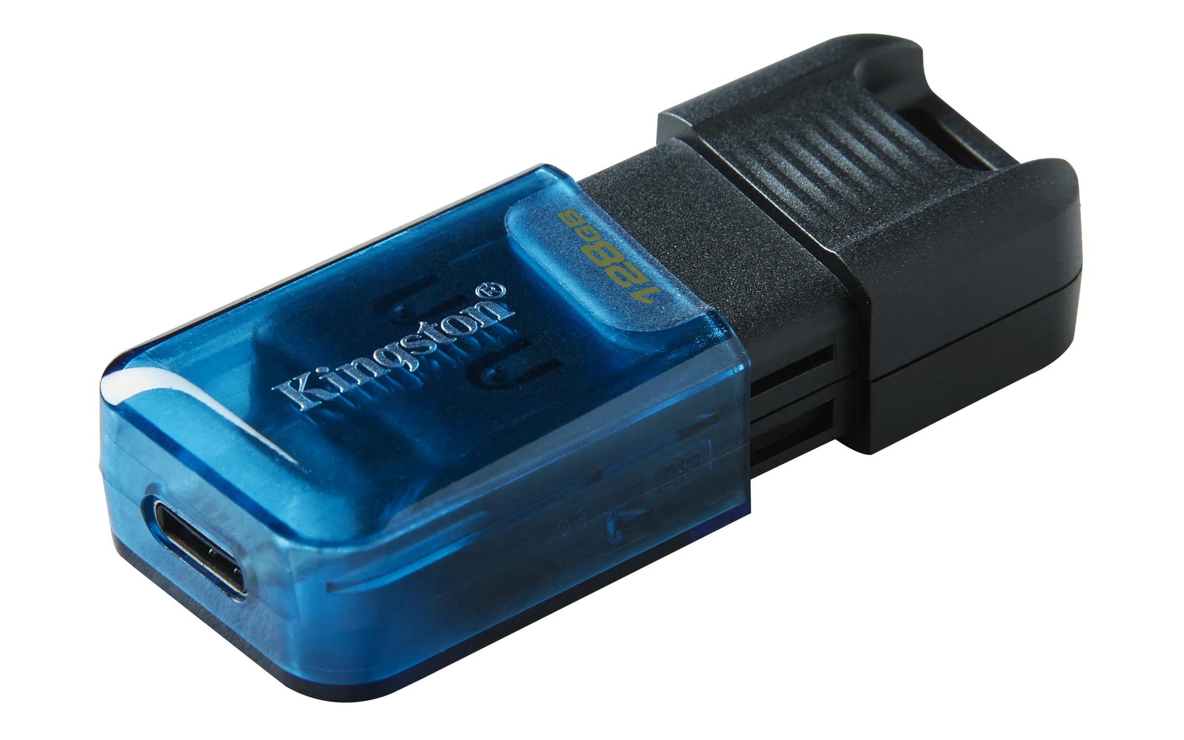 Kingston DataTraveler 80 M USB-C 3.2 Gen 1 128GB memory stick, Black/Blue