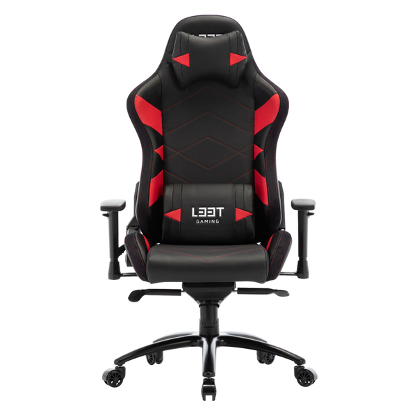 L33T Elite V4 (PU) - gaming chair, black/red