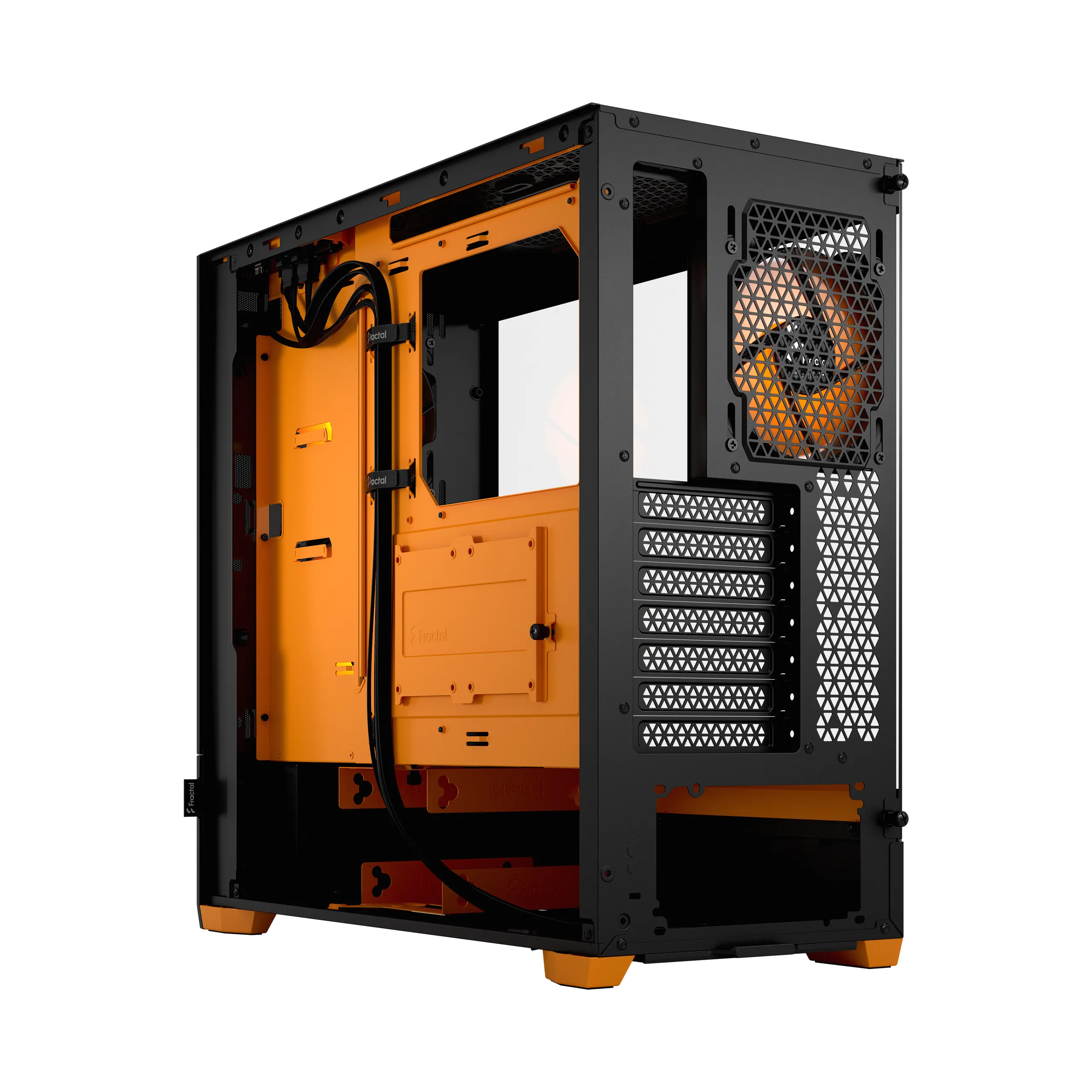 Fractal Design Pop Air RGB - Mid Tower case with window, Orange Core / Clear Tint Fractal Design Pop Air RGB - Mid Tower case with window, Orange Core / Clear Tint