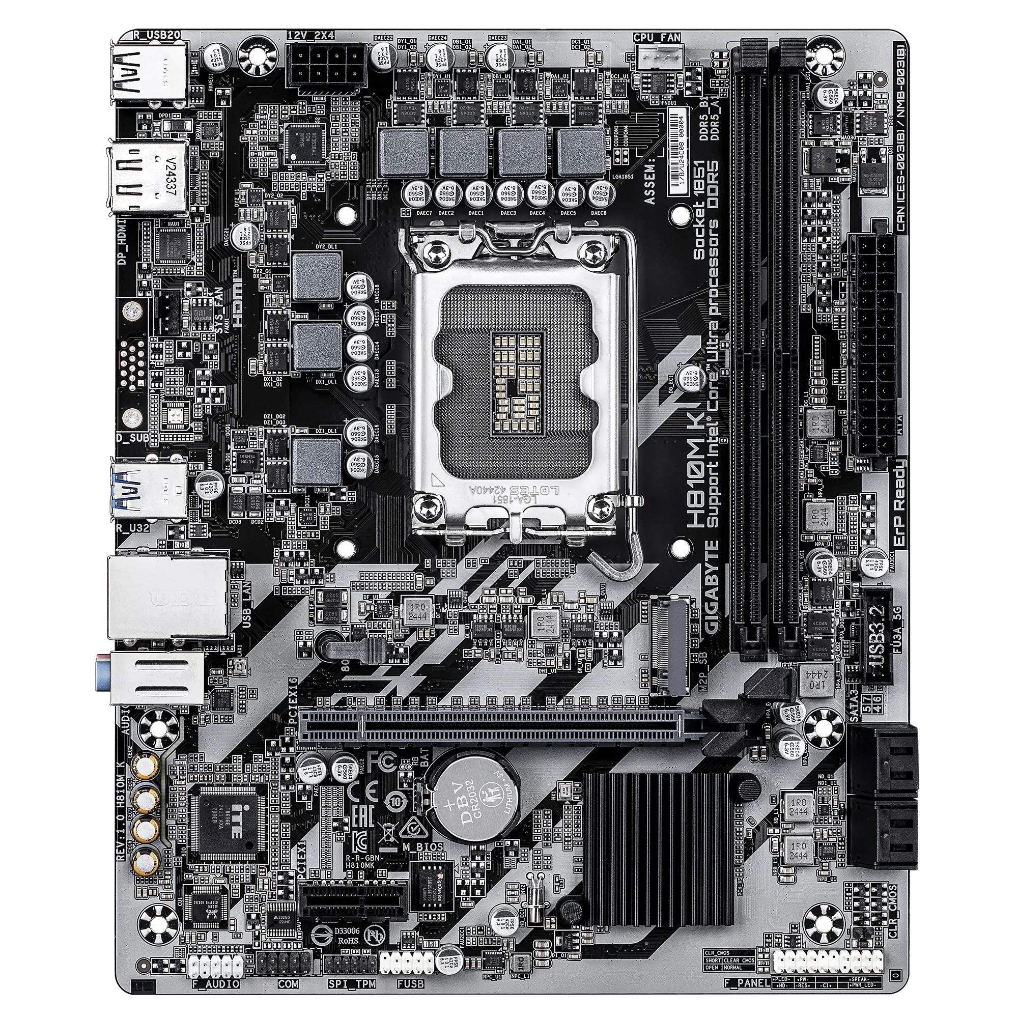Gigabyte H810M K LGA1851 mATX-emolevy