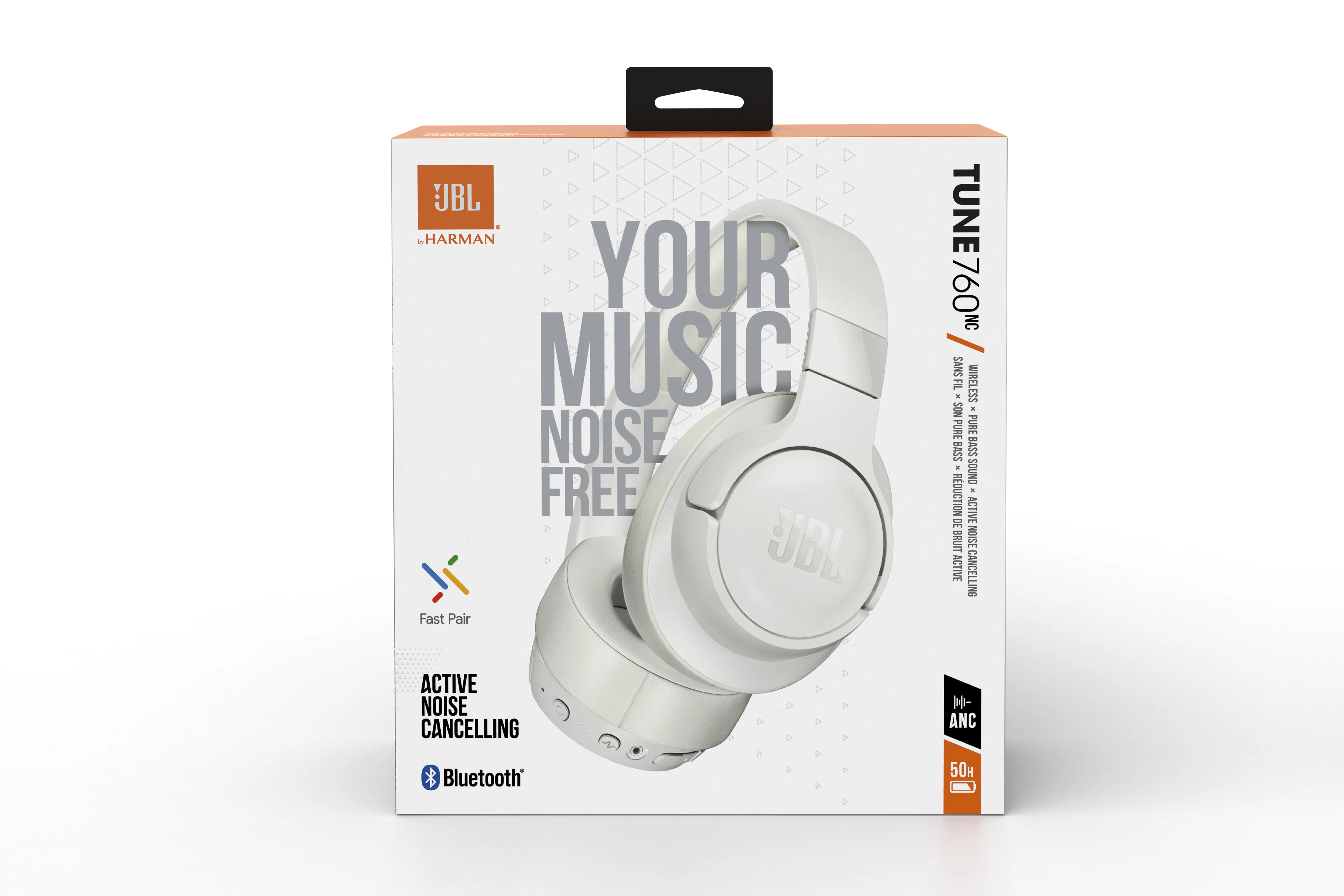 JBL Tune 760 NC - wireless headphones, White