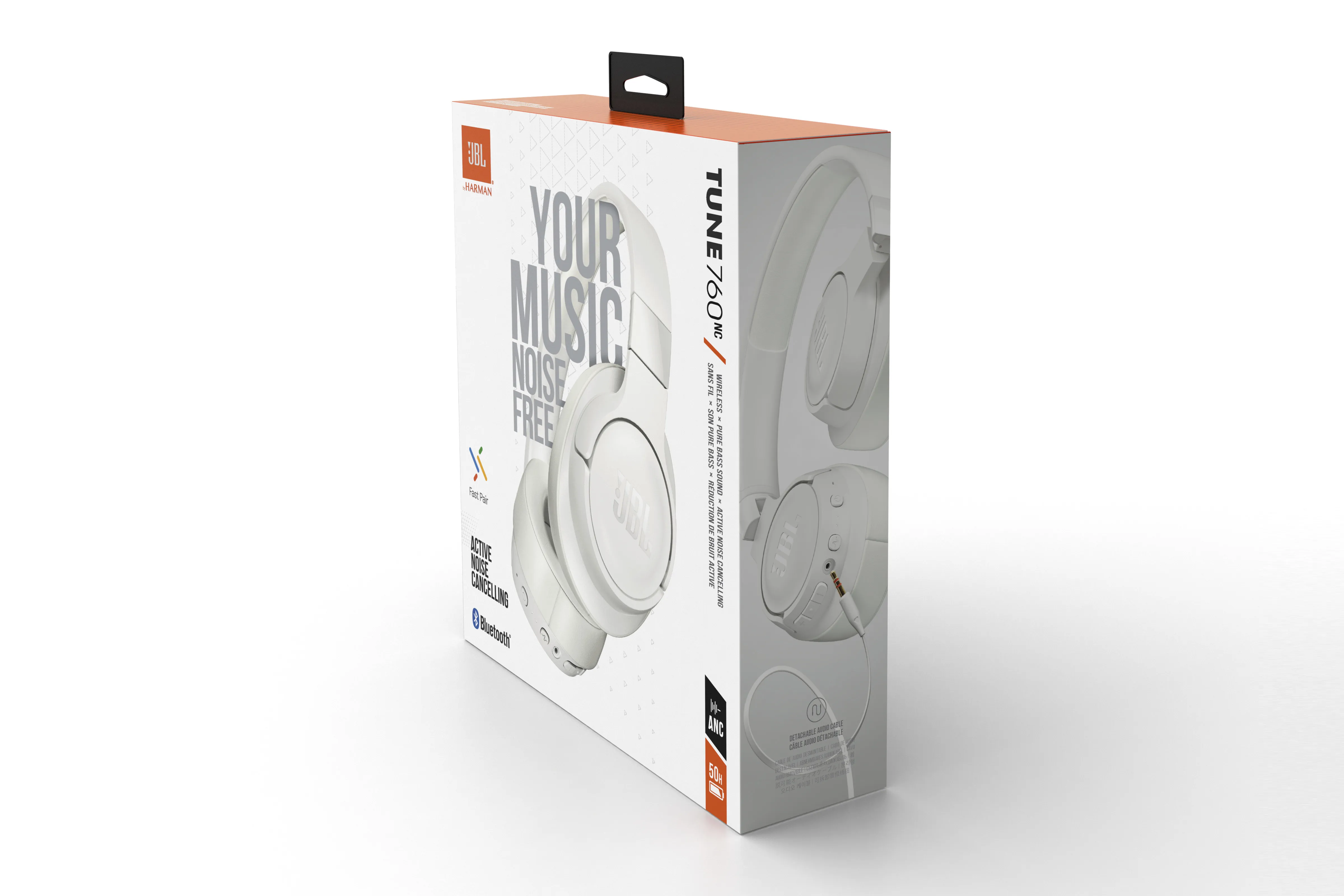 JBL Tune 760 NC - wireless headphones, White
