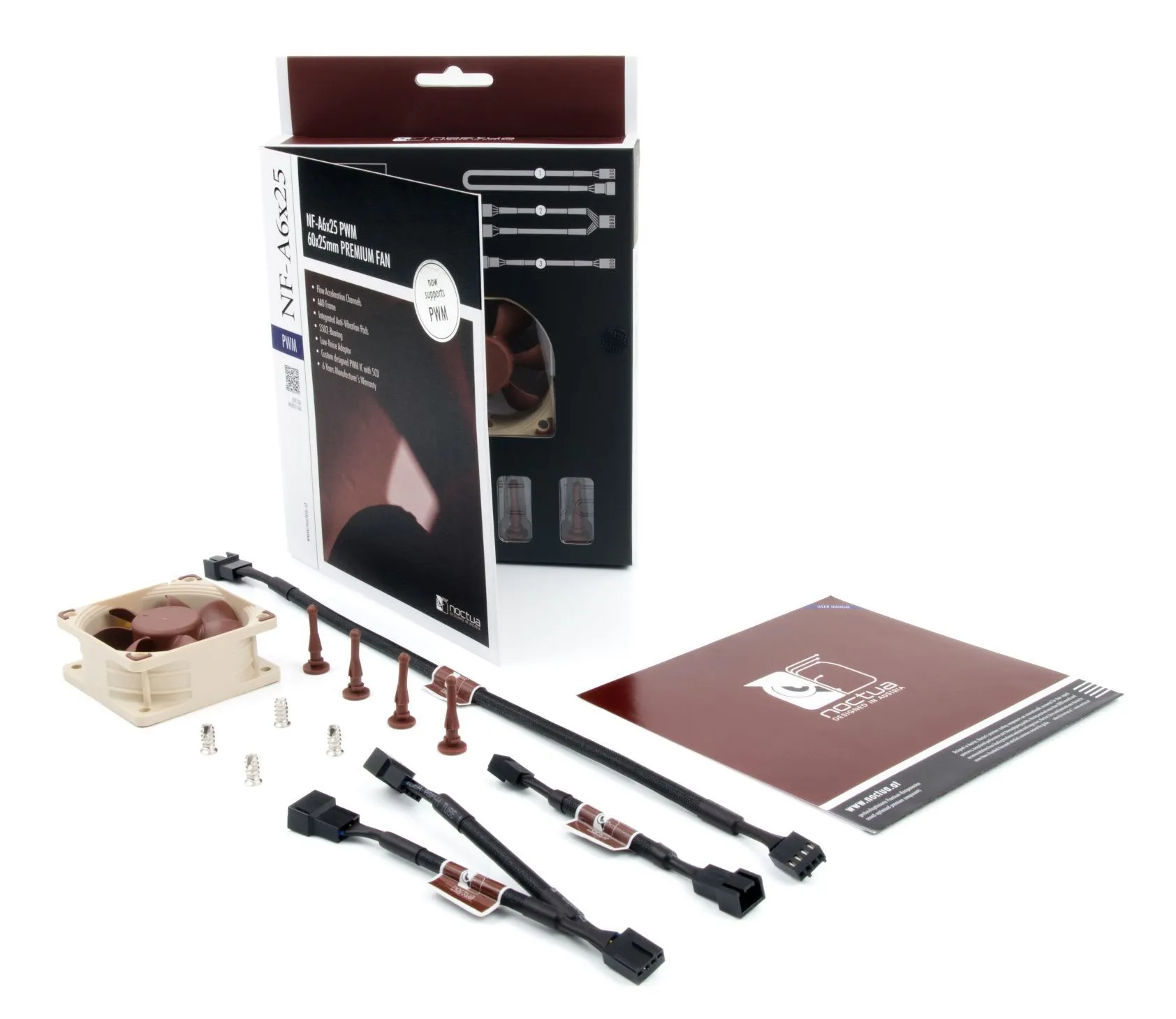 Noctua NF-A6x25 5V PWM Premium, 60mm - fl&auml;kt