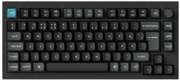 Keychron Q1 Ultra 8K -langaton mekaaninen pelin&auml;pp&auml;imist&ouml;, Keychron Silk POM Brown, musta