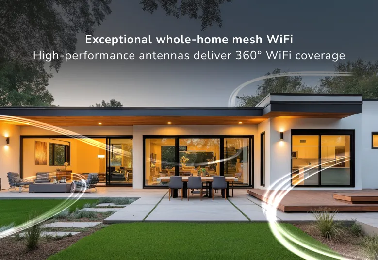 Netgear Orbi RBE370 Mesh Satellite, Wi-Fi 7, Dual-band, White