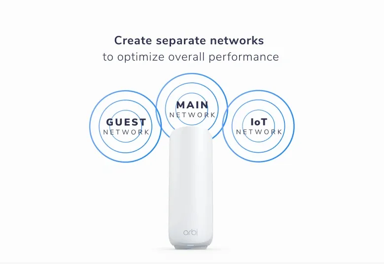 Netgear Orbi RBE370 Mesh Satellite, Wi-Fi 7, Dual-band, White