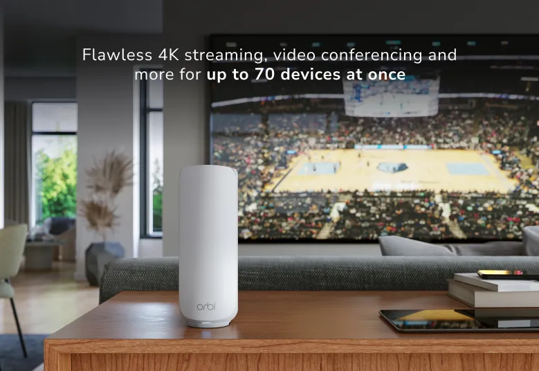 Netgear Orbi 3 DB Mesh WiFi System, Wi-Fi 7, Dual-band, 2 pcs, White