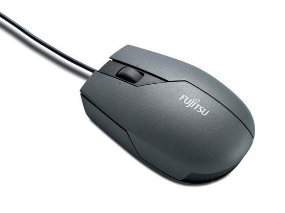 FUJITSU PC mouse M500T black with Tilt-Wheel function black/anthrazit