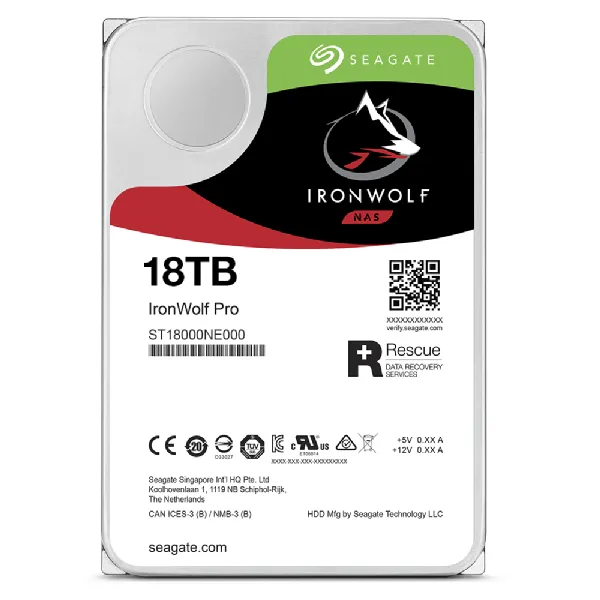 Seagate IronWolf Pro 3.5&quot;, 18TB, 7200 RPM, 256 MB, 550 WRL - hard drive (NAS)
