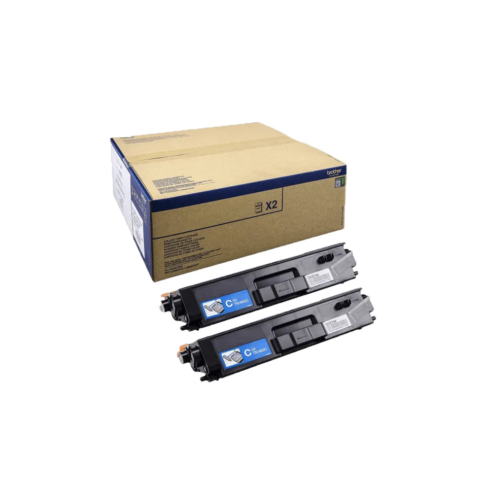 Brother TN-900CTWIN -laserv&auml;rikasettipakkaus, syaani, 2 kpl