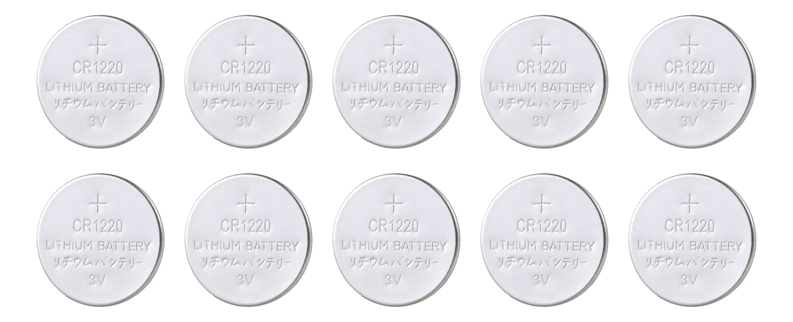 DELTACO CR1220 Litium-nappiparistot, 3 V, 40 mAh, 10 kappaleen pakkaus