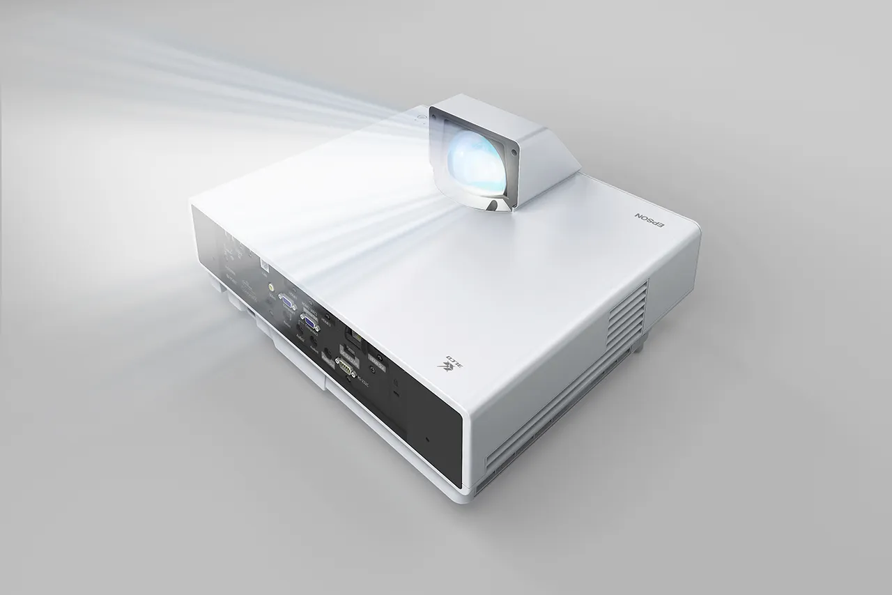 Epson EB-800F Ultra-Short Throw 3LCD Full HD 5000 ANSI lm -laserprojektori, valkoinen