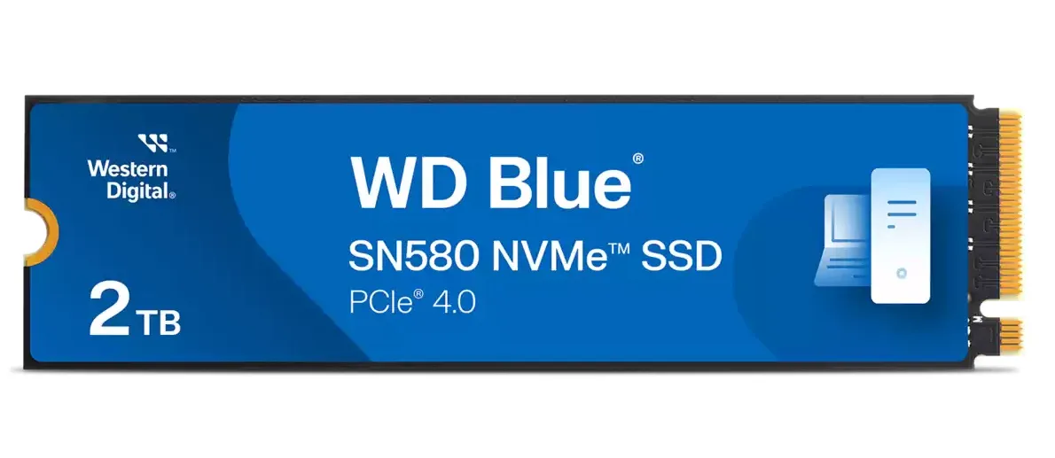 WD Blue SN580 2 TB, PCIe 4.0, M.2 -SSD-levy
