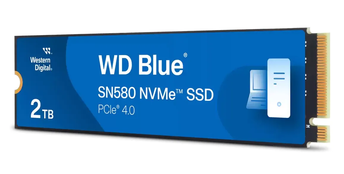 WD Blue SN580 2 TB, PCIe 4.0, M.2 -SSD-levy