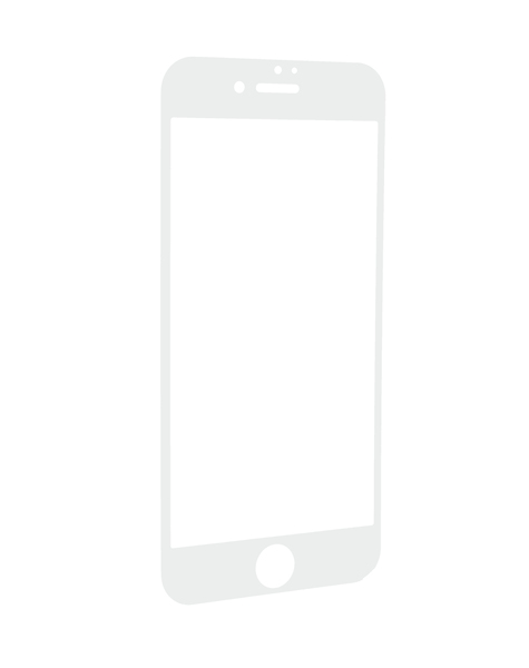 Insmat Brilliant iPhone 8/7 - sk&auml;rmskydd, Vit (Full Cover)